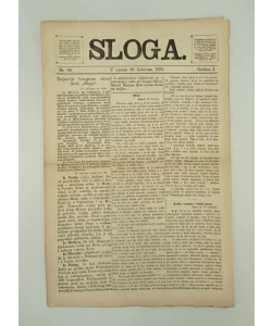 Časopis Sloga br. 98/1870.
