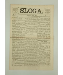 Časopis Sloga br. 46/1870.