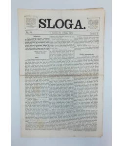 Časopis Sloga br. 28/1870.