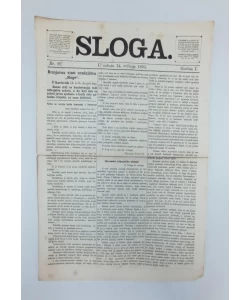 Časopis Sloga br. 22/1870.
