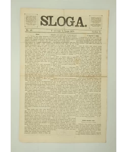Časopis Sloga br. 42/1870.