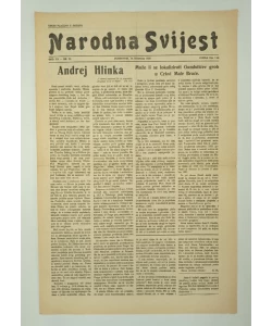 Časopis Narodna svijest br. 34/1938.