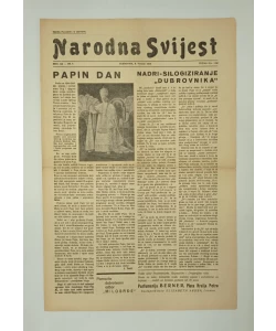 Časopis Narodna svijest br. 6/1938.