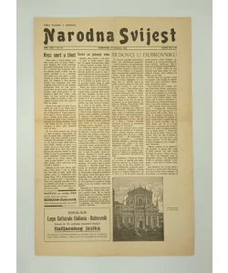 Časopis Narodna svijest br. 44/1940.