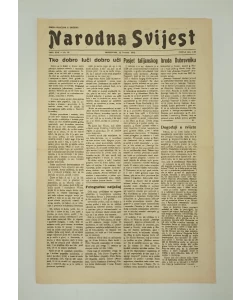 Časopis Narodna svijest br. 15/1940.
