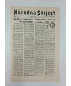 Časopis Narodna svijest br. 34/1939.