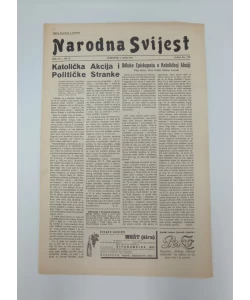 Časopis Narodna svijest br. 36/1938.
