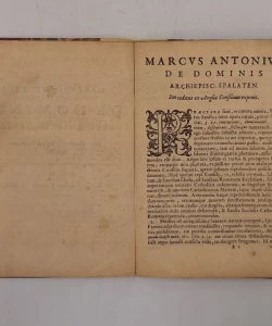 Knjiga Sui reditus ex Anglia Consilium exponit autor Marcus Antonius de Dominis