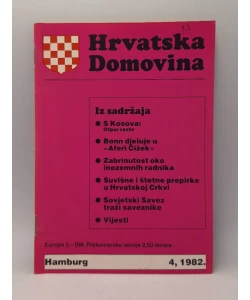 Hrvatska domovina br.4/1982.