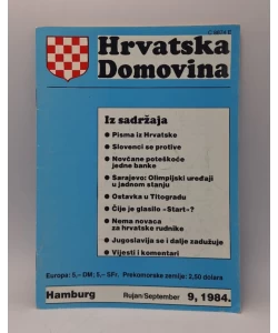 Hrvatska domovina br.9/1984.