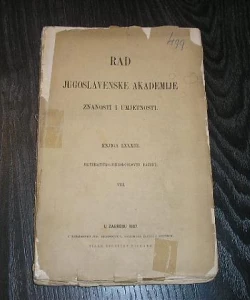 Rad JAZU knjiga 83 matematičko - prirodoslovni razred