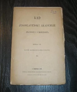 Rad JAZU knjiga 106 matematičko - prirodoslovni razred