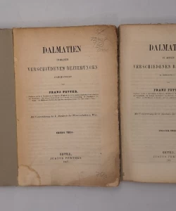 Dalmatien in seinen verschiedenen Beziehungen