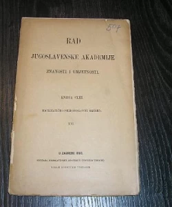 Rad JAZU knjiga 113 matematičko - prirodoslovni razred