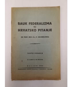 Bauk federalizma ili hrvatsko pitanje