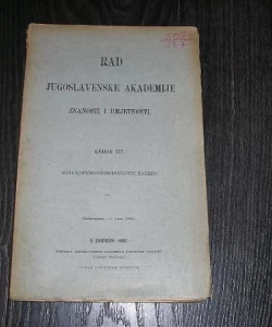 Rad JAZU knjiga 177 matematičko - prirodoslovni razred
