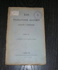 Rad JAZU knjiga 149 matematičko - prirodoslovni razred