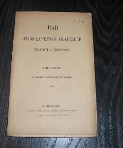 Rad JAZU knjiga 128 matematičko - prirodoslovni razred