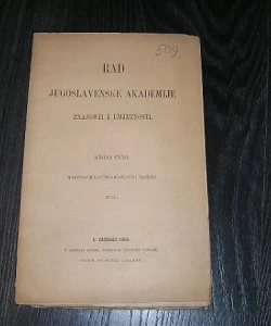 Rad JAZU knjiga 117 matematičko - prirodoslovni razred