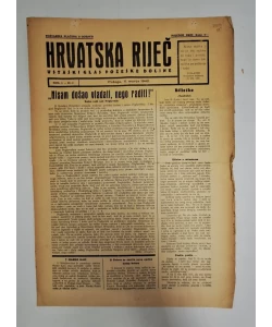 Hrvatska riječ br. 5/1942.