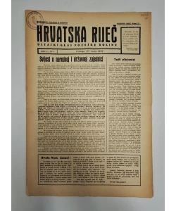 Hrvatska riječ br. 3/1942.