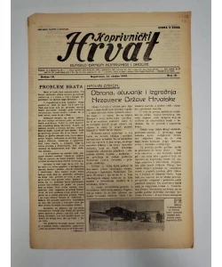Časopis Koprivnički Hrvat br. 10/1943.
