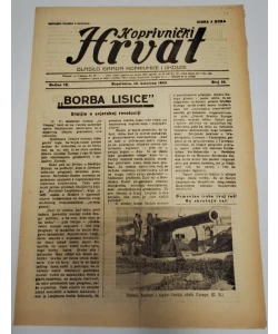 Časopis Koprivnički Hrvat br. 32/1943.