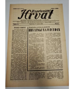 Časopis Koprivnički Hrvat br. 15/1943.