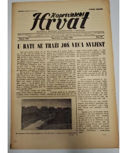 Časopis Koprivnički Hrvat br. 22/1942.