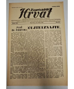 Časopis Koprivnički Hrvat br. 20/1942.