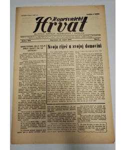 Časopis Koprivnički Hrvat br. 8/1942.
