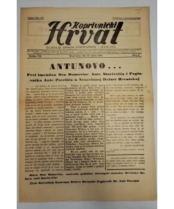 Časopis Koprivnički Hrvat br. 3/1941.