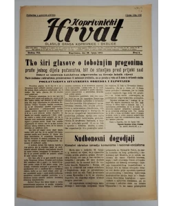 Časopis Koprivnički Hrvat br. 5/1941.