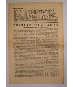 Časopis Križevački glas br. 8/1943.