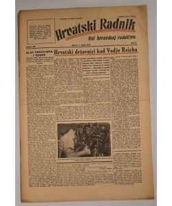 Časopis Hrvatski radnik br. 9/1944.