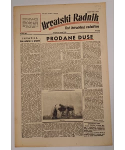 Časopis Hrvatski radnik br. 26/1944.