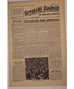 Časopis Hrvatski radnik br. 29/1944.