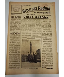 Časopis Hrvatski radnik br. 33/1944.