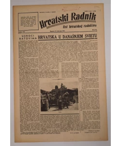 Časopis Hrvatski radnik br. 34/1944.