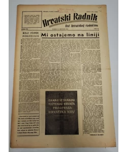 Časopis Hrvatski radnik br. 40/1944.