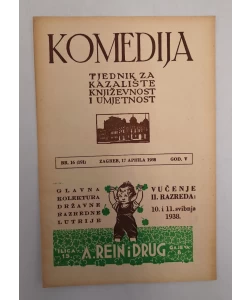 Časopis Komedija 16/1938