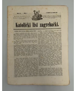 Katolički list zagrebački br. 38/1849.