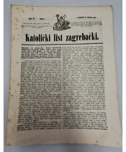 Katolički list zagrebački br. 10/1849.