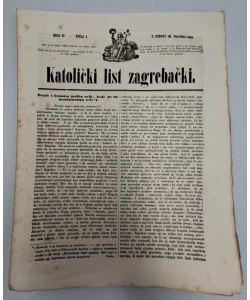 Katolički list zagrebački br. 17/1849.