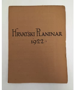 Hrvatski planinar br. 4/1922.