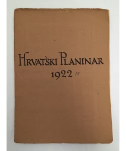 Hrvatski planinar br. 5/1922.