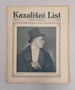 Časopis Kazališni List br. 3/1921.