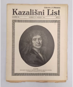 Časopis Kazališni List br. 2/1922.