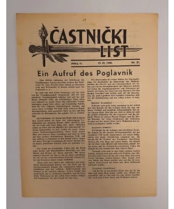 Častnički list nr. 21./1944.