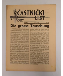 Častnički list nr. 20./1944.